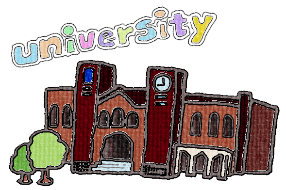 イラスト|大学校舎