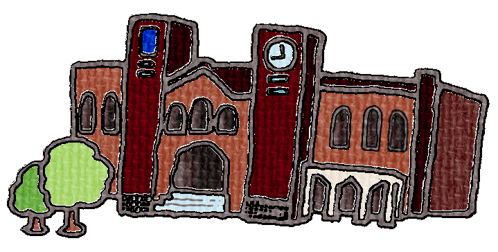 イラスト|大学校舎