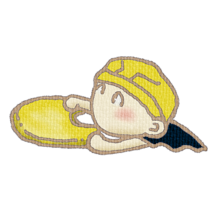 ビート板を持って泳ぐこどものイラスト、夏の季節をイメージした可愛い素材