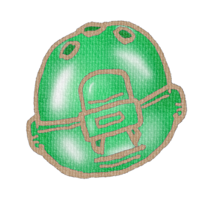 緑色のカプセルトイ