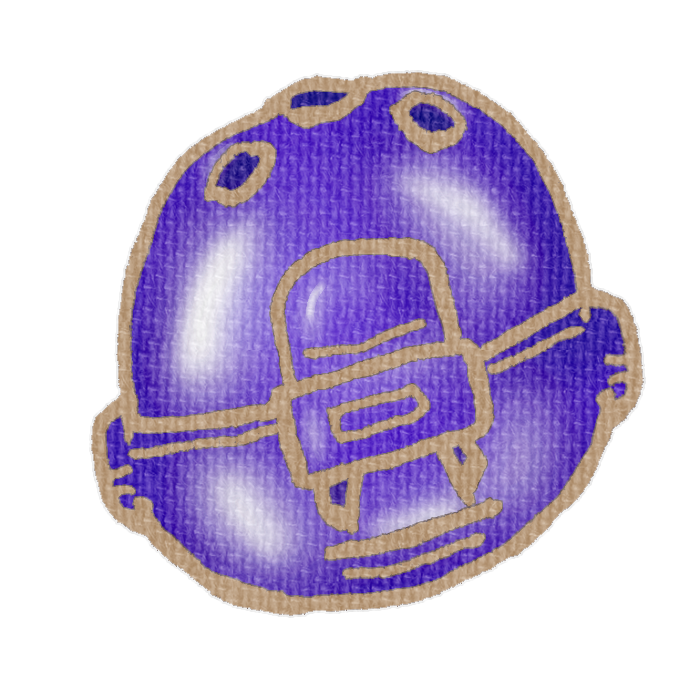 紫色のカプセルトイ
