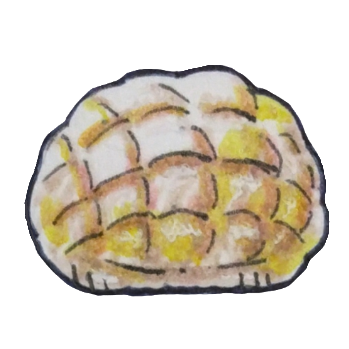 メロンパンのイラスト