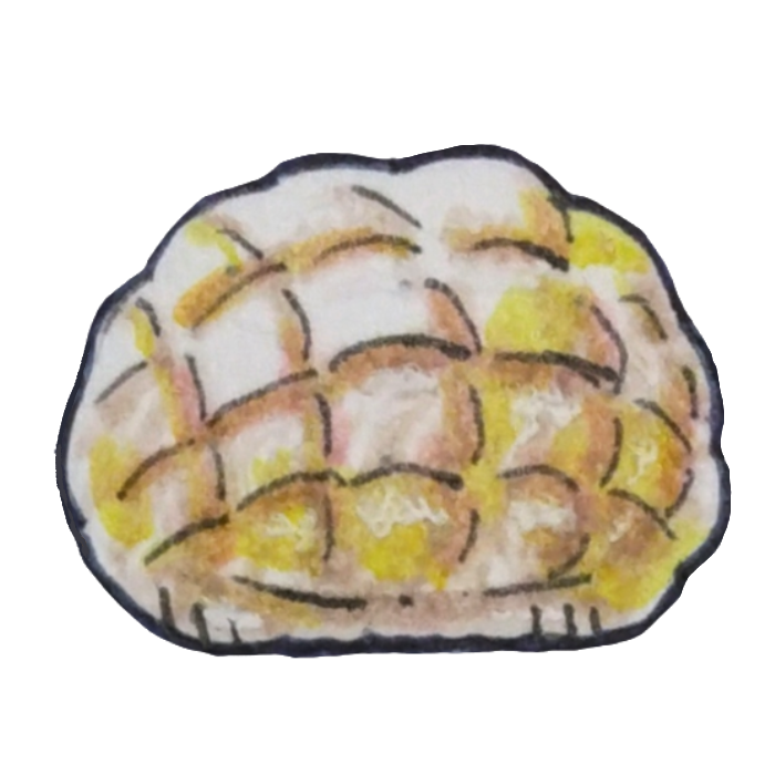 メロンパンのイラスト