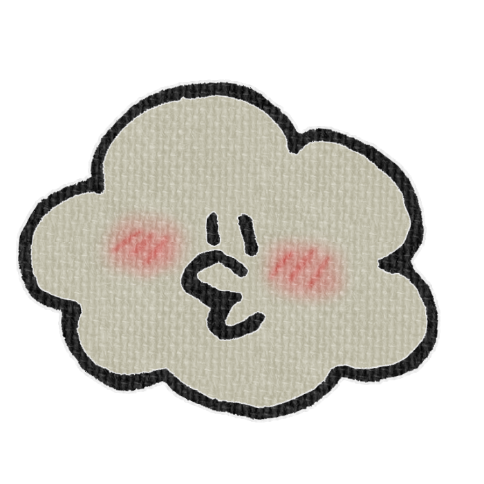 灰色の雲の透過イラスト素材