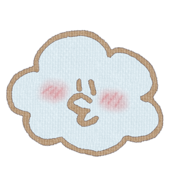 白い雲の透過イラスト素材