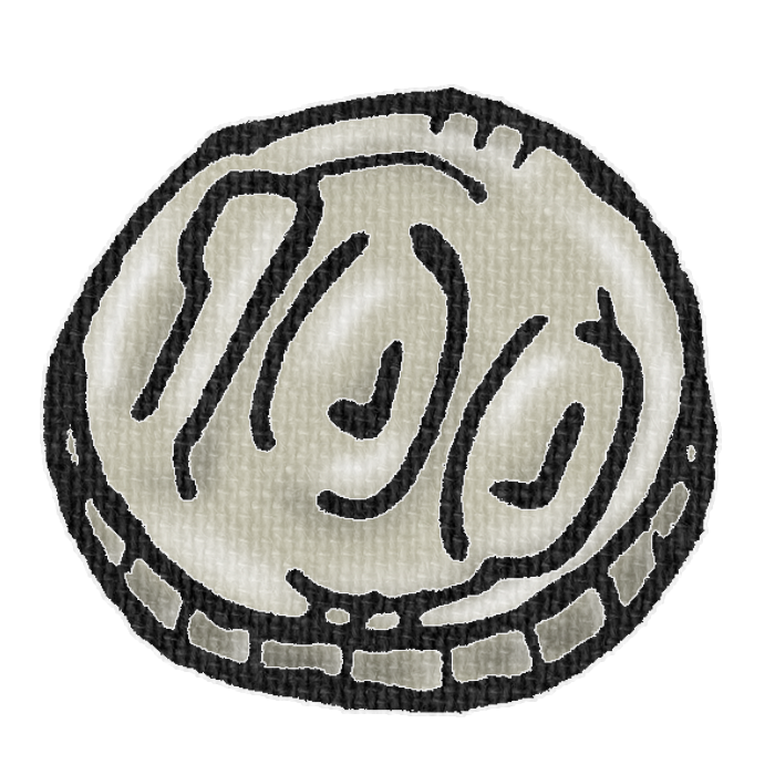 100円硬貨の透過イラスト