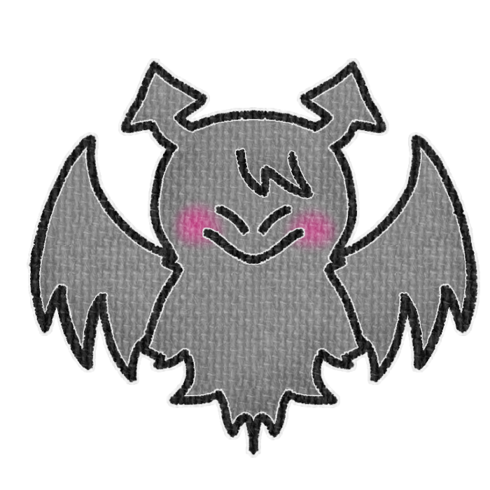 黒色の悪魔の透過イラスト
