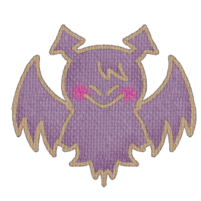 茶色の悪魔の透過イラスト