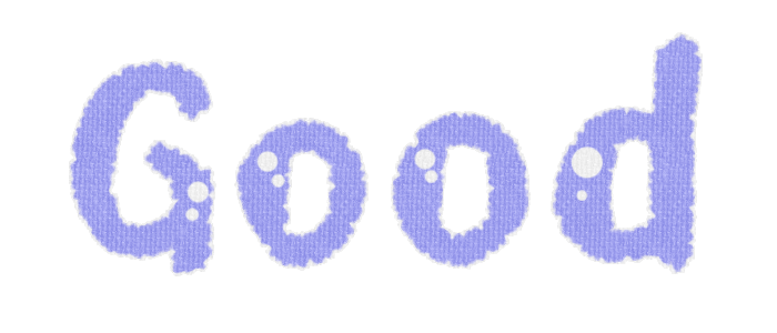 紫色の文字（Good）の装飾素材