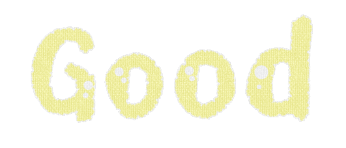 黄色の文字（Good）の装飾素材